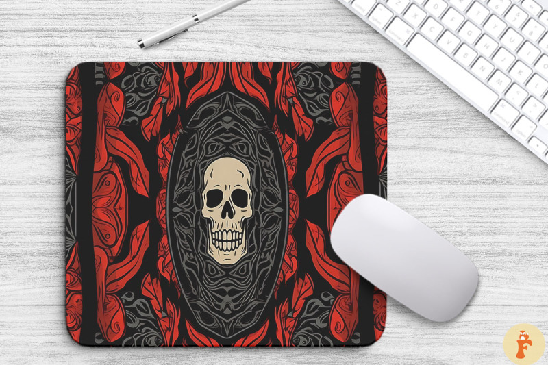 macabre-mysterious-gothic-pattern-mouse-pad