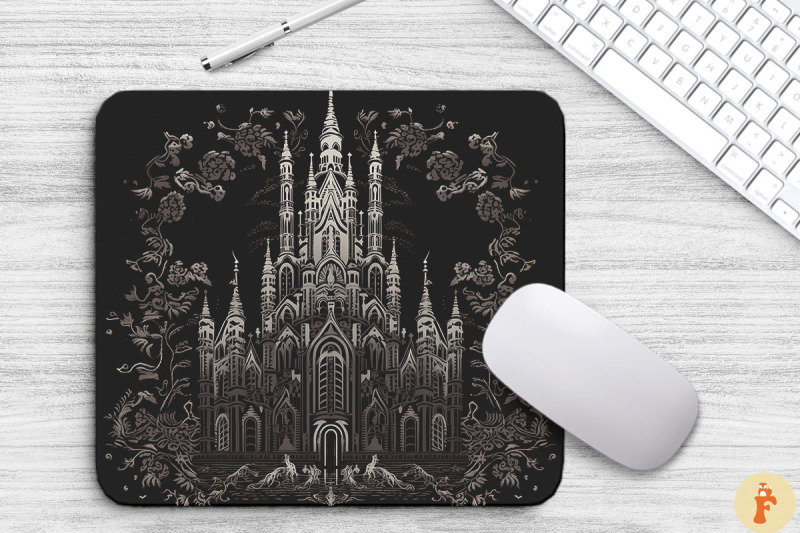 macabre-mysterious-gothic-pattern-mouse-pad