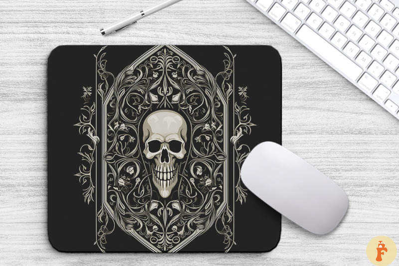 macabre-mysterious-gothic-pattern-mouse-pad