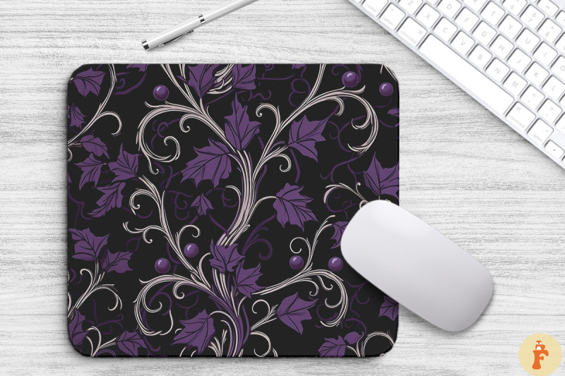 macabre-mysterious-gothic-pattern-mouse-pad