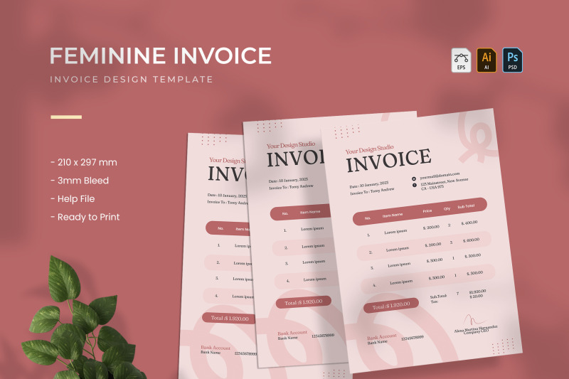 feminine-invoice