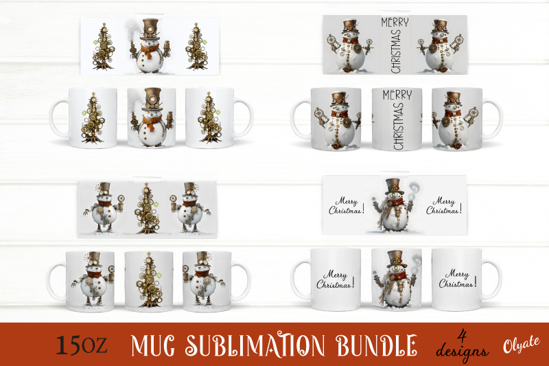 snowman-mug-bundle-steam-punk-christmas-sublimation