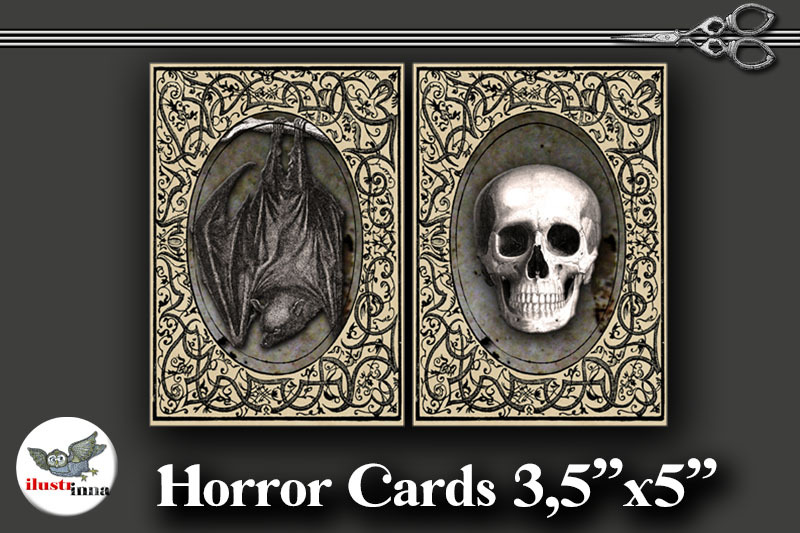 horror-halloween-art-cards-3-5-039-039-x5-039-039