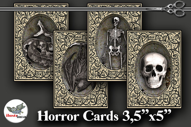 horror-halloween-art-cards-3-5-039-039-x5-039-039