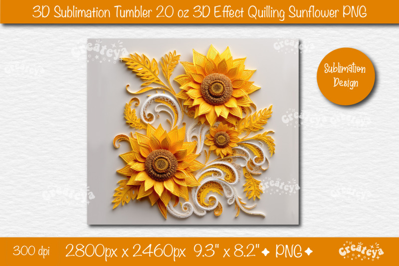 3d-sunflower-tumbler-sunflower-3d-sublimation-tumbler-wrap-3d-quillin