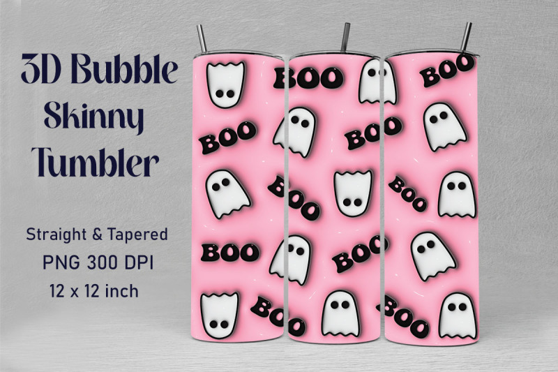 3d-inflated-puff-cute-ghost-boo-design