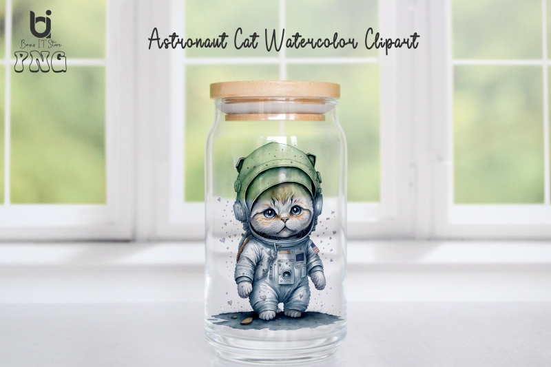 astronaut-cat-watercolor-clipart-mug-sublimation-design