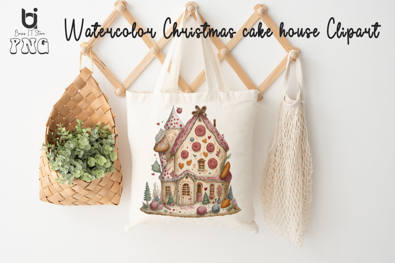 christmas-cake-house-clipart-mug-sublimation-design