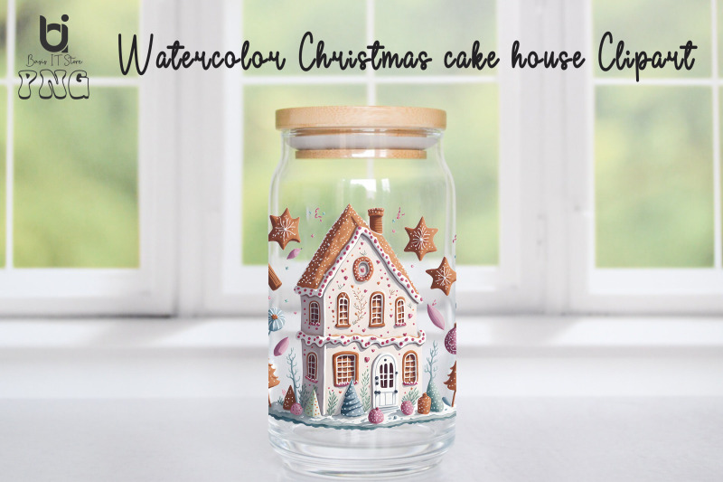 christmas-cake-house-clipart-mug-sublimation-design