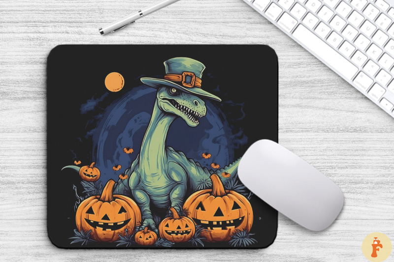 brontosaurus-dino-in-halloween-mouse-pad