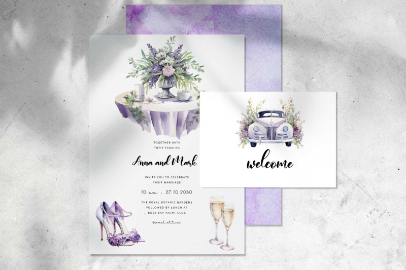 watercolor-lavender-wedding-clipart-purple-lavender-wedding-theme
