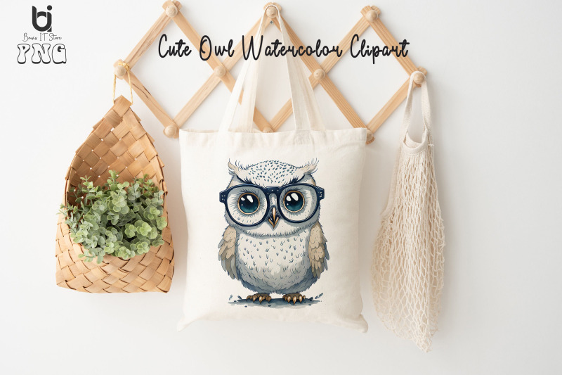 cute-owl-watercolor-clipart-owl-mug-sublimation-png-design