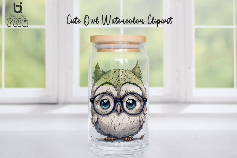 cute-owl-watercolor-clipart-owl-mug-sublimation-png-design