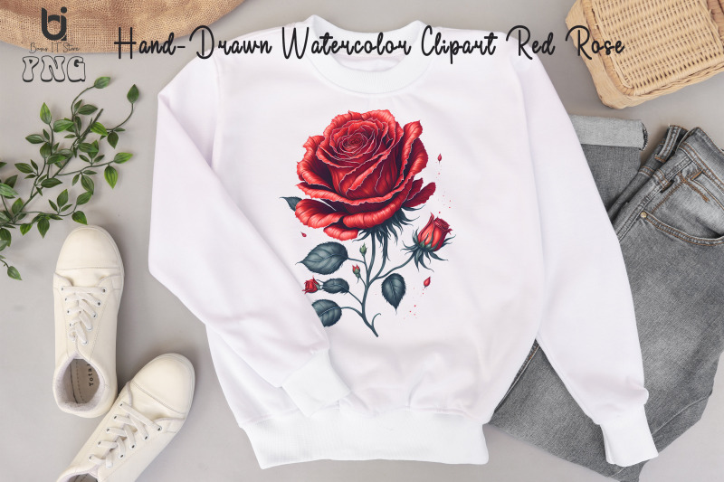 hand-drawn-watercolor-red-rose-clipart-red-rose-mug-design