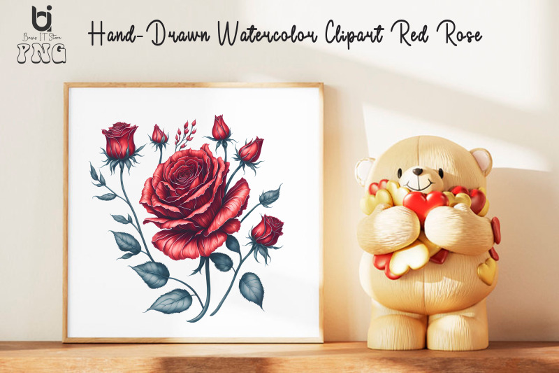 hand-drawn-watercolor-red-rose-clipart-red-rose-mug-design