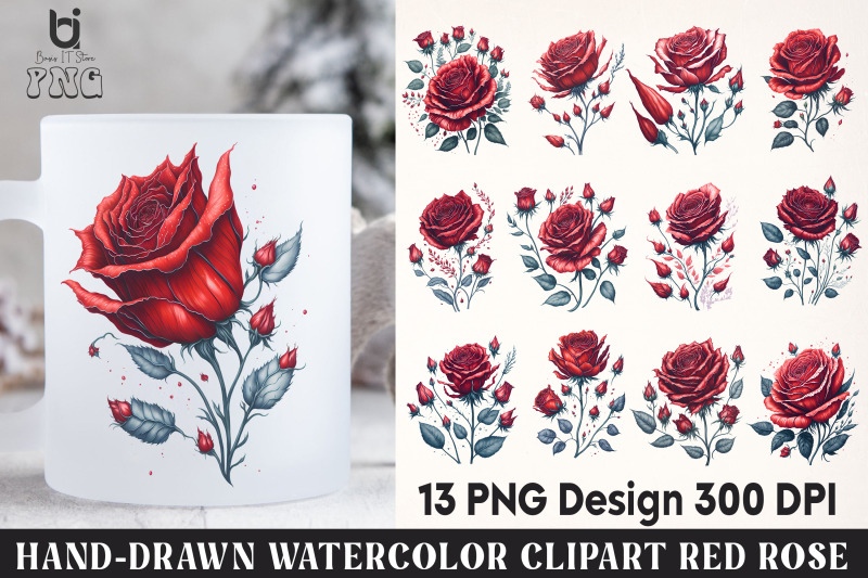 hand-drawn-watercolor-red-rose-clipart-red-rose-mug-design