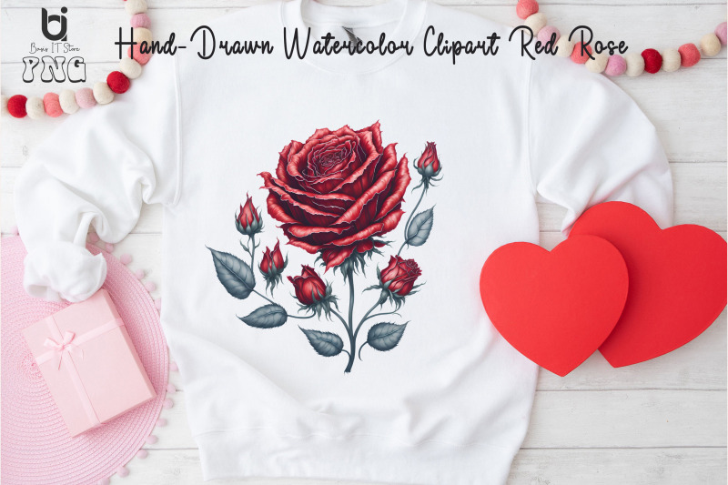 hand-drawn-watercolor-red-rose-clipart-red-rose-mug-design