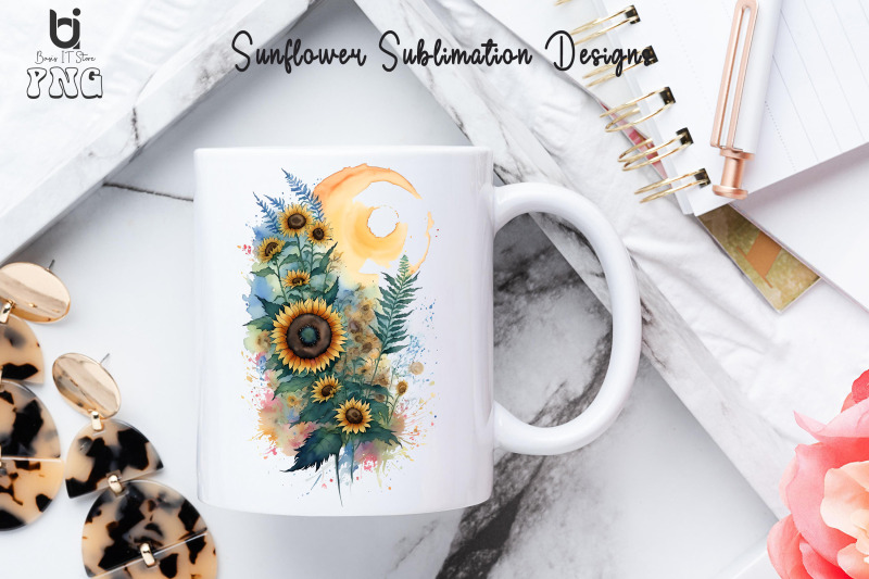 sunflower-sublimation-designs-sunflower-t-shirt-design