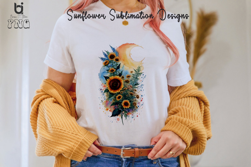 sunflower-sublimation-designs-sunflower-t-shirt-design