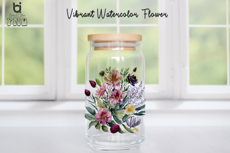 vibrant-watercolor-flowers-clipart-flowers-mug-png-design