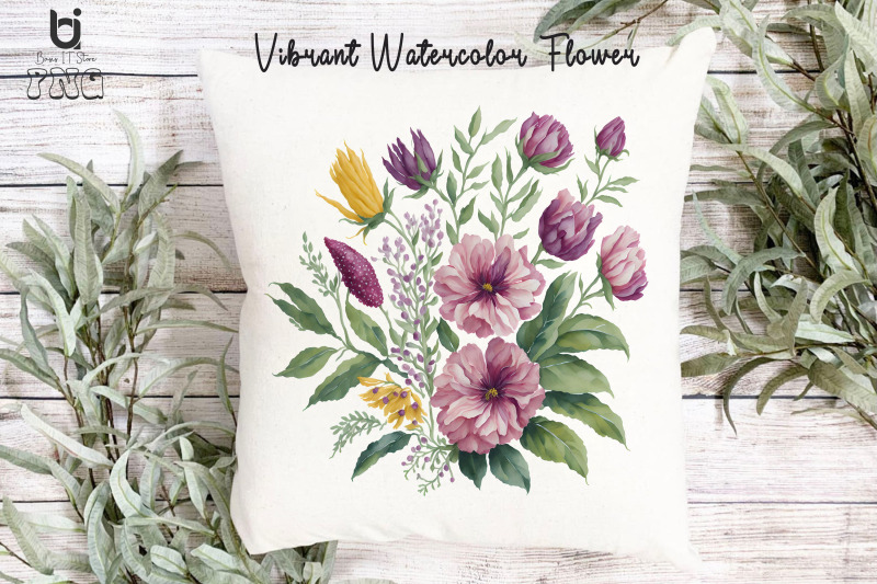 vibrant-watercolor-flowers-clipart-flowers-mug-png-design