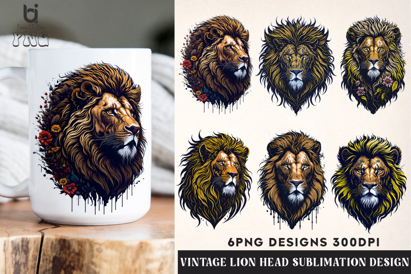 vintage-lion-head-sublimation-design-lion-mug-sublimation