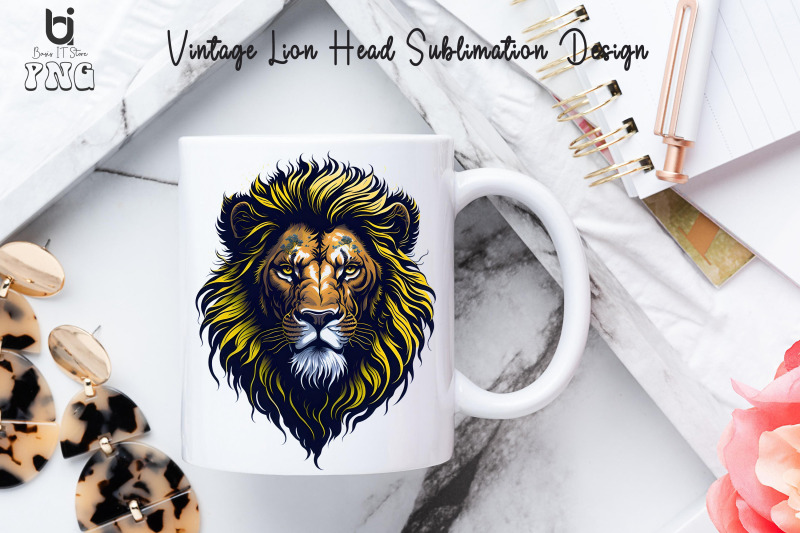 vintage-lion-head-sublimation-design-lion-mug-sublimation