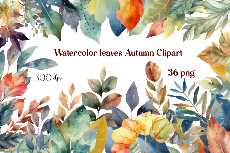 leaves-autumn-clipart-fall-illustration-bundle