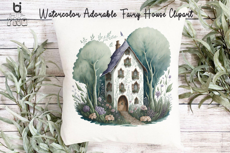 watercolor-adorable-fairy-house-clipart-mug-sublimation-png