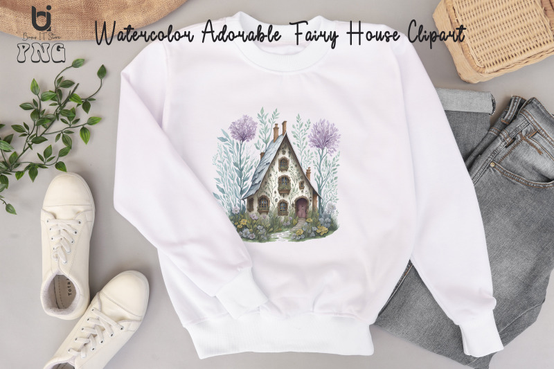 watercolor-adorable-fairy-house-clipart-mug-sublimation-png