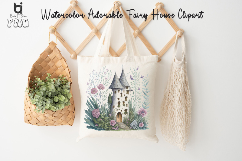 watercolor-adorable-fairy-house-clipart-mug-sublimation-png