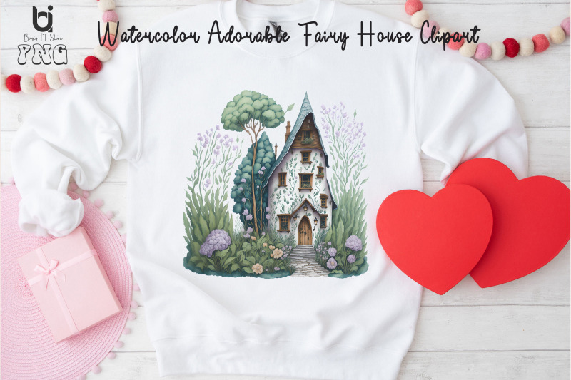 watercolor-adorable-fairy-house-clipart-mug-sublimation-png