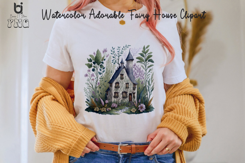 watercolor-adorable-fairy-house-clipart-mug-sublimation-png