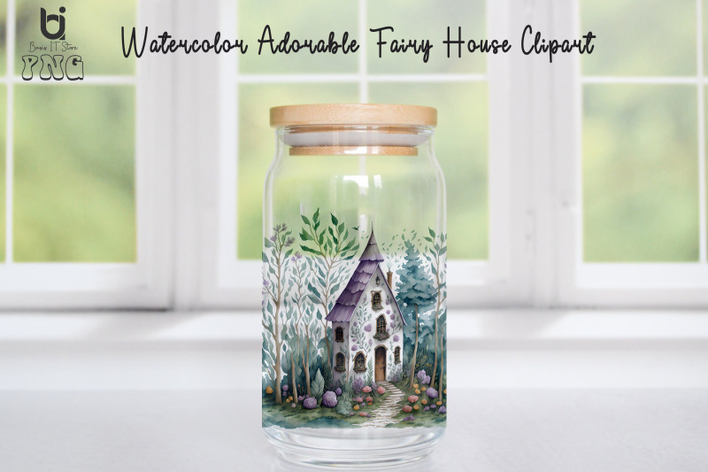 watercolor-adorable-fairy-house-clipart-mug-sublimation-png