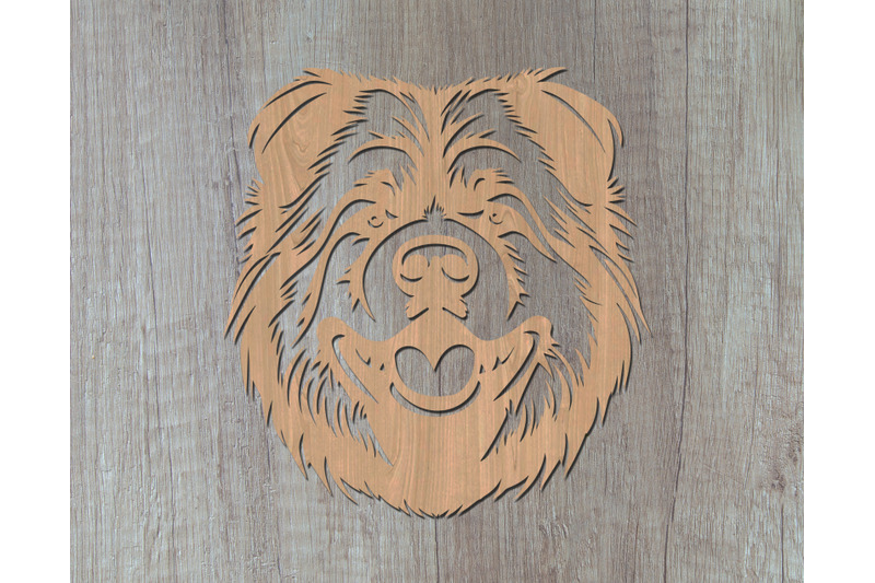 chow-chow-laser-svg-cut-file-chow-chow-glowforge-file-chow-chow-dxf