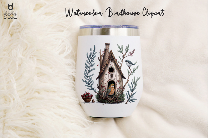 watercolor-birdhouse-clipart-birdhouse-mug-sublimation-png