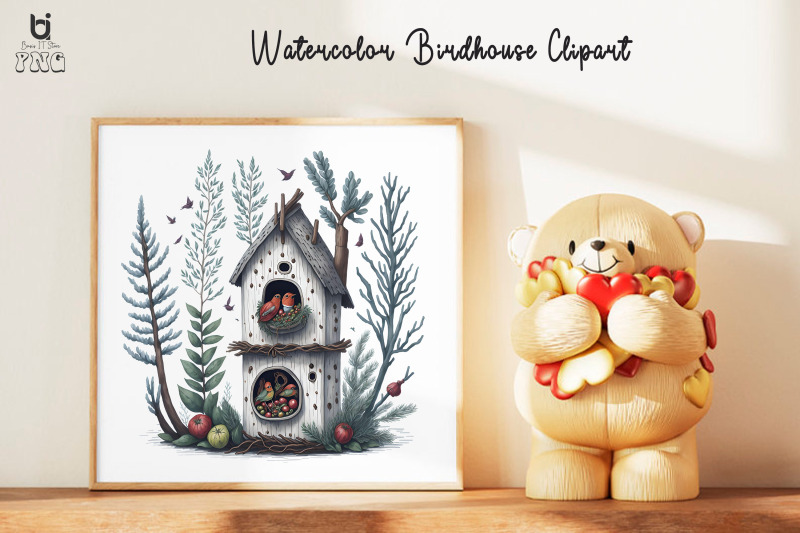 watercolor-birdhouse-clipart-birdhouse-mug-sublimation-png