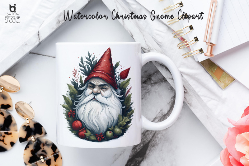 watercolor-christmas-gnome-clipart-gnomes-mug-sublimation