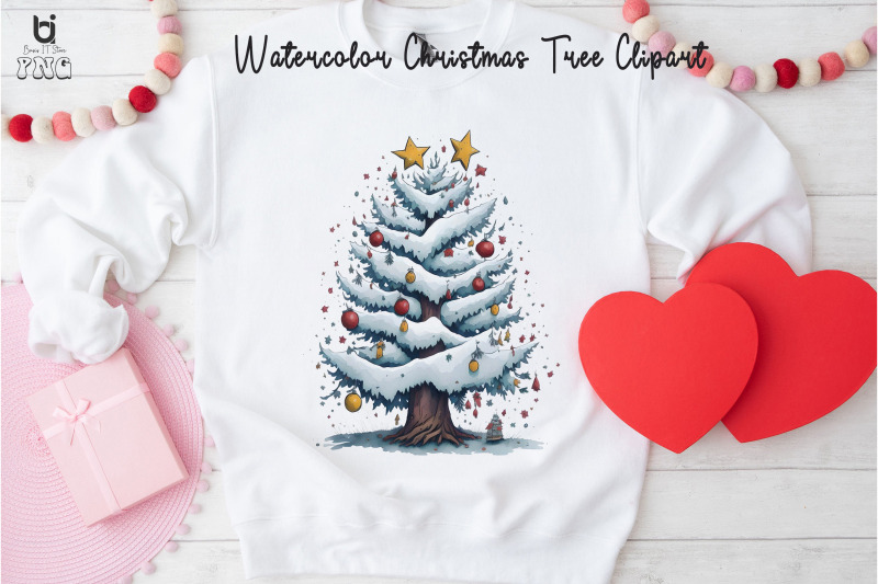 watercolor-christmas-tree-clipart-christmas-tree-t-shirt