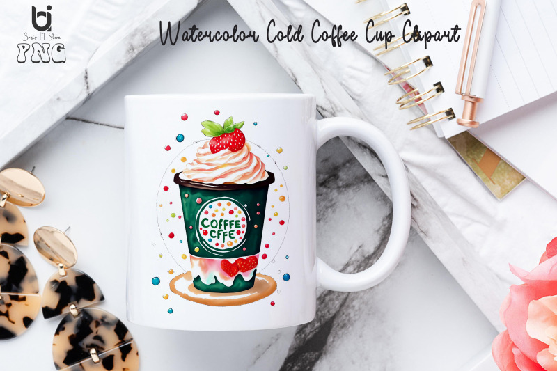 watercolor-cold-coffee-cup-clipart-coffee-t-shirt-design