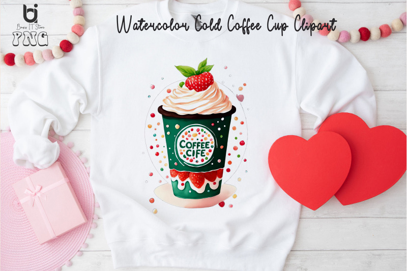 watercolor-cold-coffee-cup-clipart-coffee-t-shirt-design