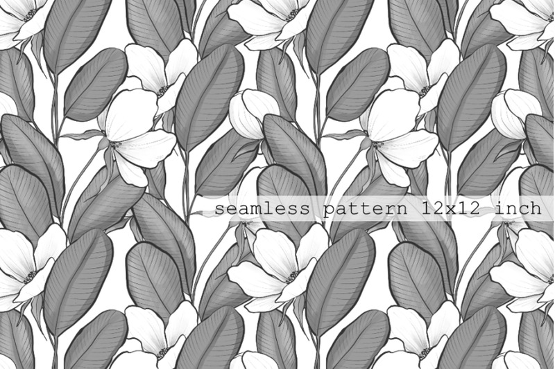 monochrome-floral-set-wreath-border-pattern-and-flowers