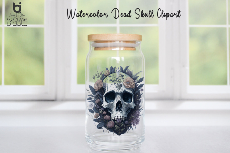 watercolor-dead-skull-clipart-halloween-mug-design