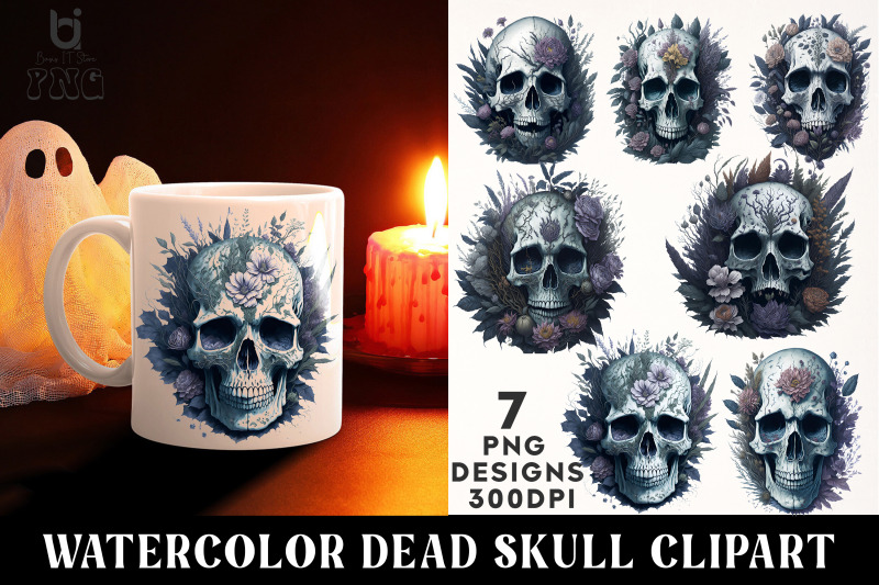 watercolor-dead-skull-clipart-halloween-mug-design