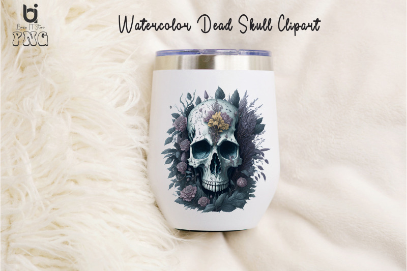 watercolor-dead-skull-clipart-halloween-mug-design