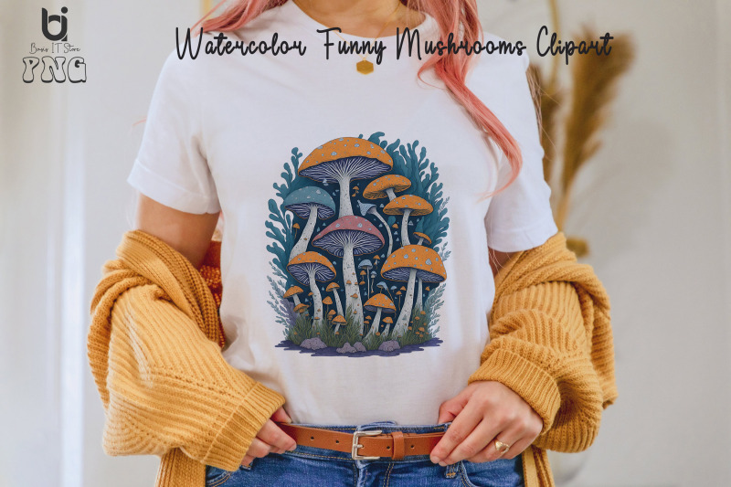 watercolor-funny-mushrooms-clipart-mug-sublimation-design