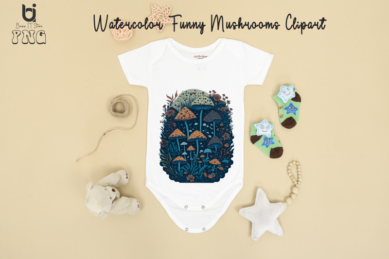 watercolor-funny-mushrooms-clipart-mug-sublimation-design