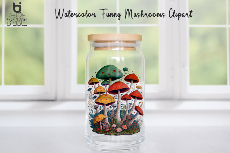 watercolor-funny-mushrooms-clipart-mug-sublimation-design