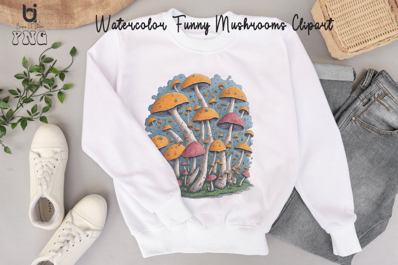 watercolor-funny-mushrooms-clipart-mug-sublimation-design