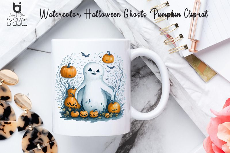 watercolor-halloween-ghosts-pumpkin-cliprat-mug-sublimation